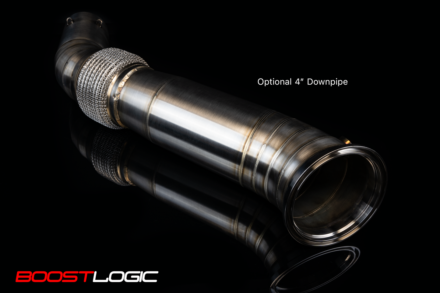 Boost Logic A90 Supra Teardrop Single 4” Titanium Exhaust