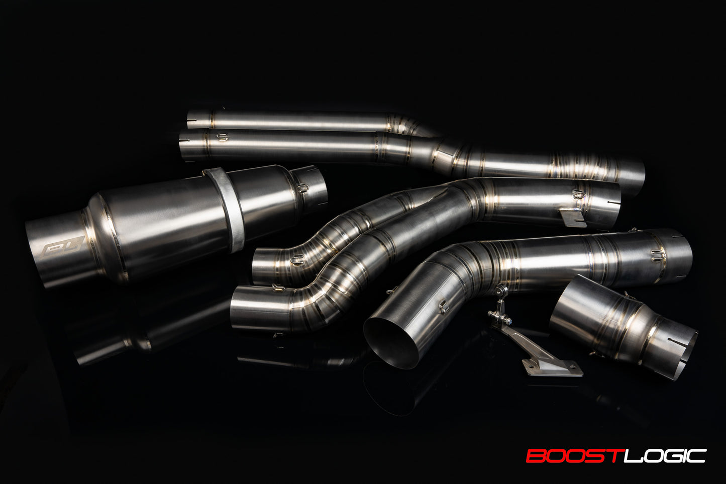 Boost Logic A90 Supra Teardrop Single 4” Titanium Exhaust