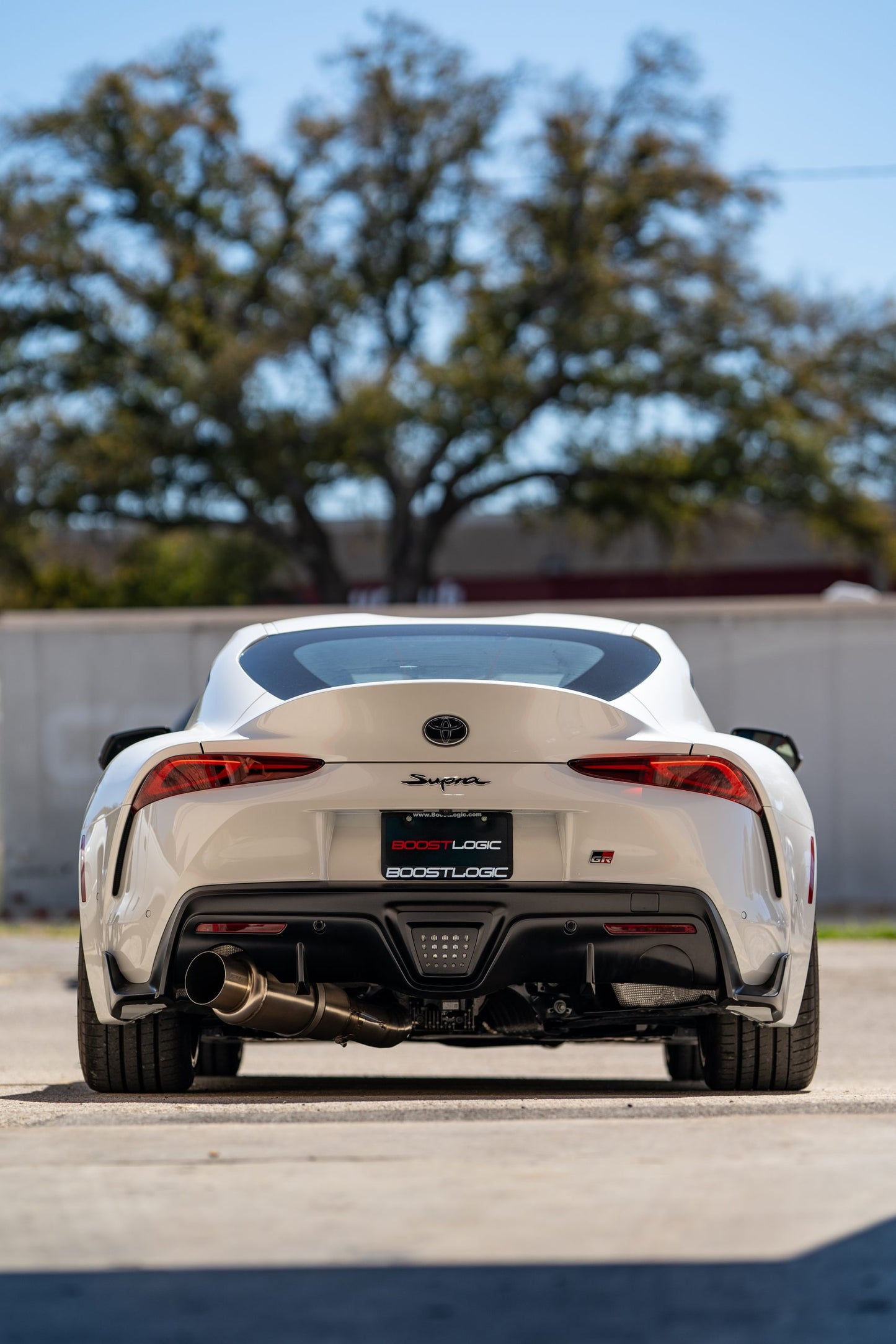 Boost Logic A90 Supra Teardrop Single 4” Titanium Exhaust
