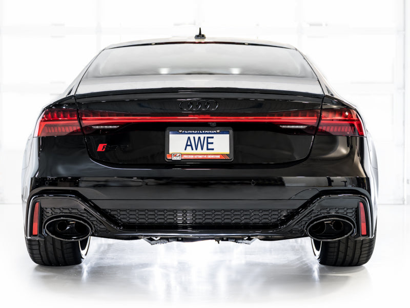 AWE Tuning 21-23 Audi C8 RS6/RS7 SwitchPath Cat-back Exhaust - Diamond Black Tips