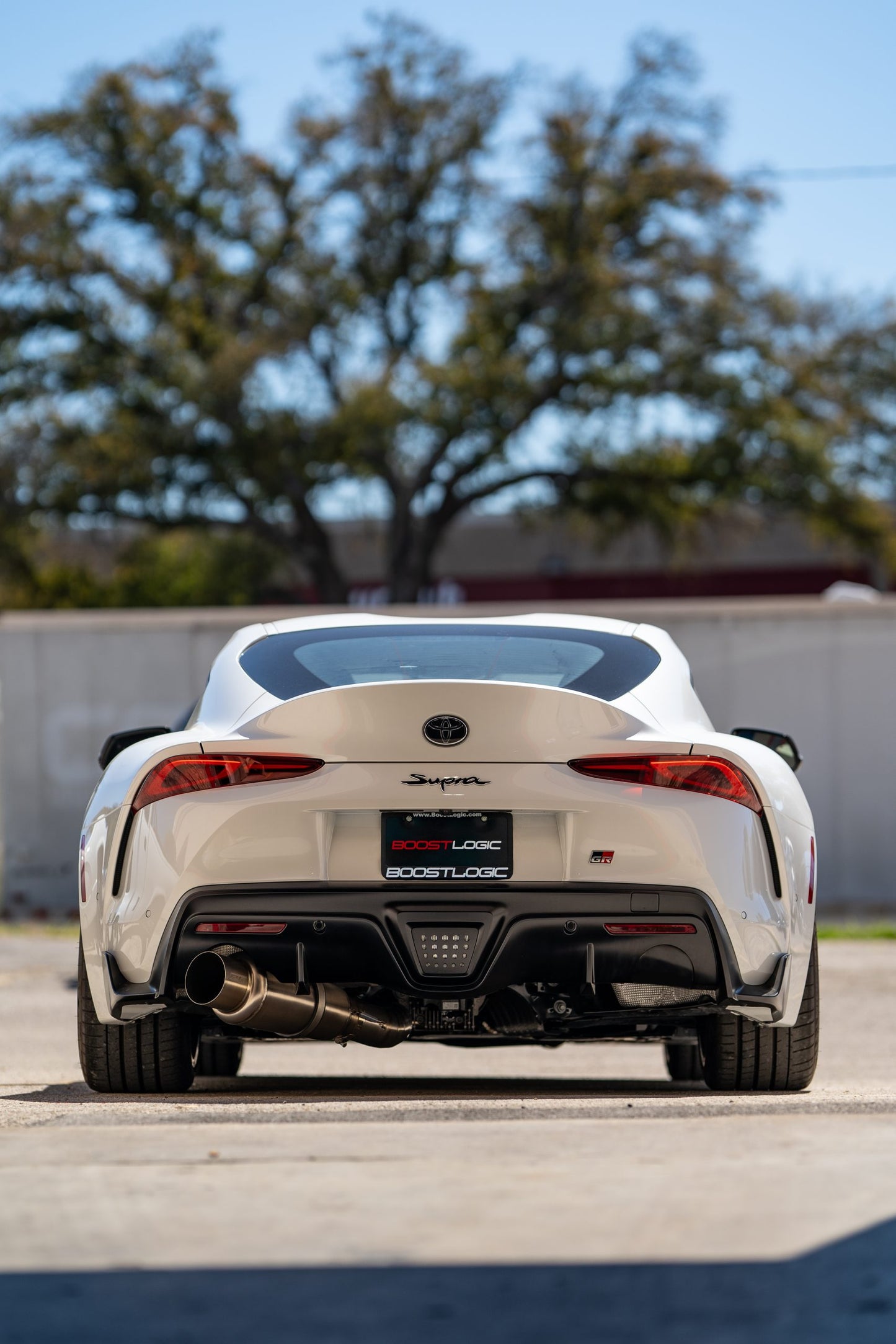 Boost Logic A90 Supra Teardrop Single 4” titanium exhaust