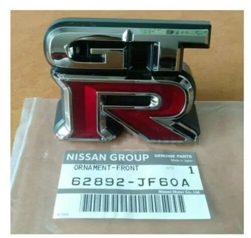 Nissan OEM Front Bumper Grille Emblem, Standard Non-Nismo - Nissan GT-R 17+ R35